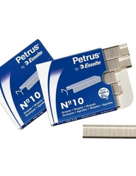 C 20 CAJAS DE 1000 GRAPAS PETRUS Nº10 GALVANIZADAS